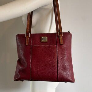 Dooney and Bourke Burgundy pebble leather bag
